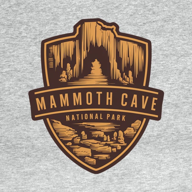 Mammoth Cave National Park Vintage Shield by Perspektiva